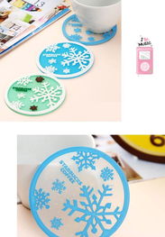 創(chuàng)意生活新體驗 硅膠雪花防滑隔熱杯餐墊，為餐桌增添冬日的溫暖與實用